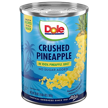 Dole Pineapple Crushed in 100% Pineapple Juice - 20 Oz - Image 3