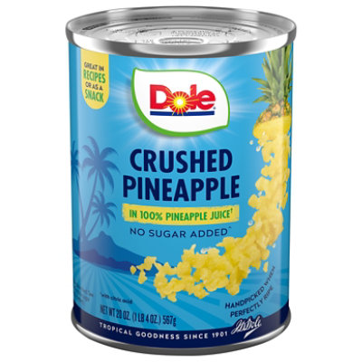 Dole Pineapple Crushed in 100 Pineapple Juice 20 Oz starmarket