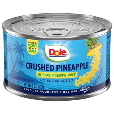 Dole Pineapple Crushed in 100% Pineapple Juice - 8 Oz - Image 1