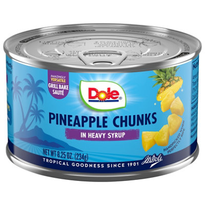 Dole Pineapple Chunks in Heavy Syrup - 8.25 Oz