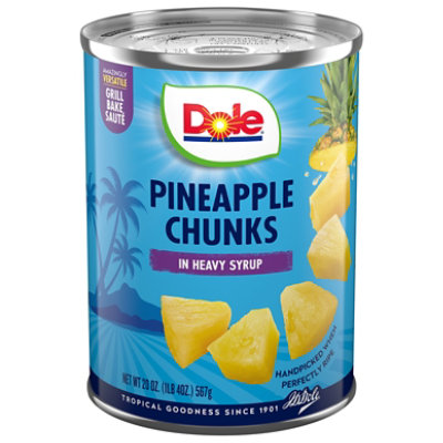 Dole Pineapple Chunks in Heavy Syrup - 20 Oz