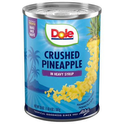 Dole Pineapple Crushed in Heavy Syrup - 20 Oz