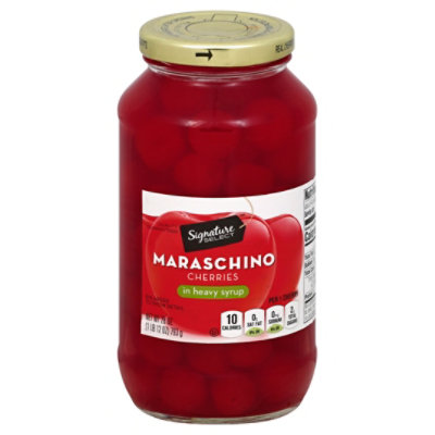 Signature SELECT Cherries Maraschino in Heavy Syrup - 28 Oz