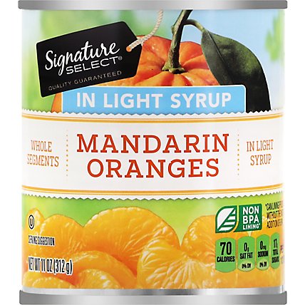 Signature SELECT Mandarin Oranges Whole Segments in Light Syrup - 11 Oz - Image 2