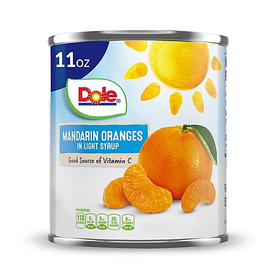 Dole Mandarin Oranges in Light Syrup - 11 Oz