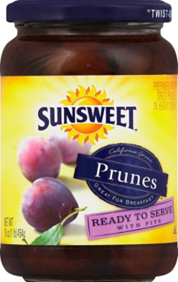 Sunsweet Prunes Ready To Serve with Pits - 16 Oz - Image 2