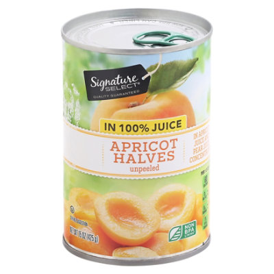 Signature SELECT Apricot Halves in 100% Juice - 15 Oz