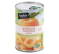 Signature SELECT Apricot Halves in Heavy Syrup Unpeeled - 15.25 Oz