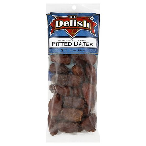 Its Delish Pitted Dates - 10 Oz