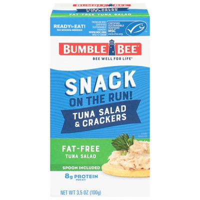 Bumble Bee Snack On The Run with Wheat Crackers Tuna Salad Fat-Free - 3.5 Oz - Image 1