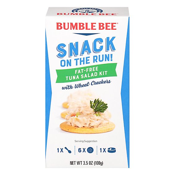 Bumble Bee Snack On The Run with Wheat Crackers Tuna Salad Fat-Free - 3.5 Oz