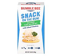 Bumble Bee Snack On The Run with Wheat Crackers Tuna Salad Fat-Free - 3.5 Oz