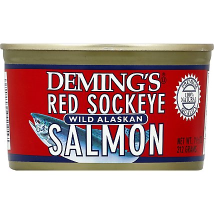 Demings Wild Alaska Salmon Red Sockeye - 7.5 Oz - Image 2