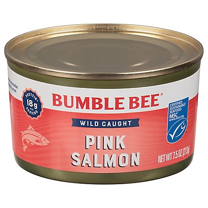 Bumble Bee Salmon Pink Wild Alaska - 7.5 Oz - Image 1