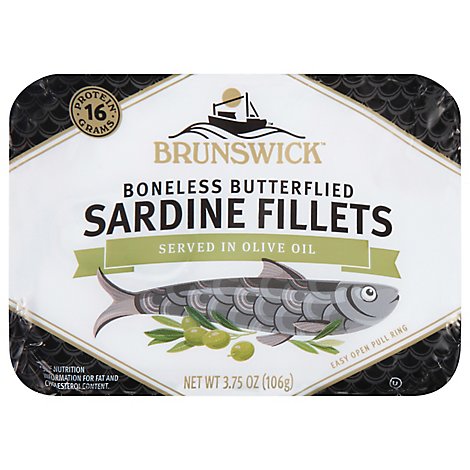 Brunswick Sardines Fillets in Olive Oil - 3.75 Oz