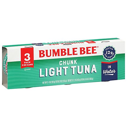 Bumble Bee Tuna Chunk Light in Water - 3-3 Oz - Image 1