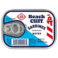 Beach Cliff Sardines in Water - 3.75 Oz - Image 2