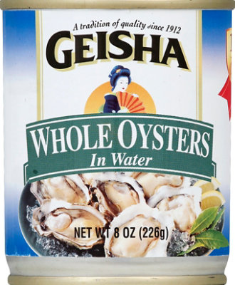 Geisha Oysters in Water Whole - 8 Oz - Image 2