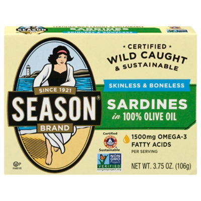 Season Sardines Skinless Boneless In Oil - 3.75 Oz - Image 3