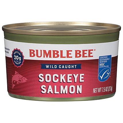 Bumble Bee Salmon Red Wild Alaska - 7.5 Oz - Image 2