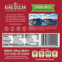 King Oscar Sardines in Extra Virgin Olive Oil Double Layer Omega-3 - 3.75 Oz - Image 6