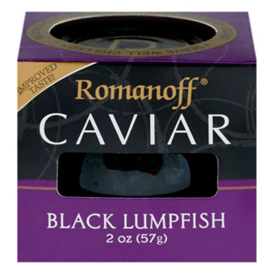Romanoff Caviar Black Lumpfish - 2 Oz - Image 1