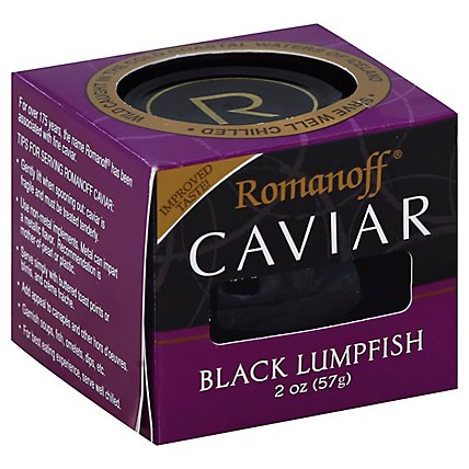 Romanoff Caviar Black Lumpfish - 2 Oz - Image 1