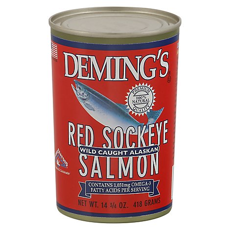 Demings Wild Alaska Salmon Red Sockeye - 14.75 Oz