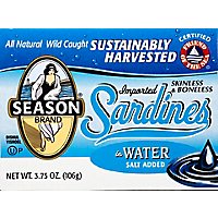 Season Sardines Skinless Boneless In Water - 3.75 Oz - Image 2