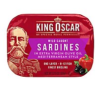 King Oscar Sardines Mediterranean Style Single Layer Omega-3 - 3.75 Oz