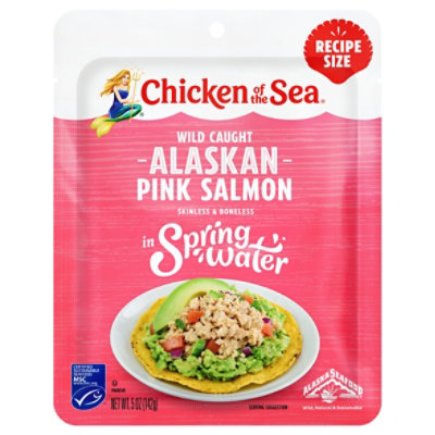 Chicken of the Sea Wild Caught Alaskan Pink Salmon in Spring Water Packet - 5 Oz