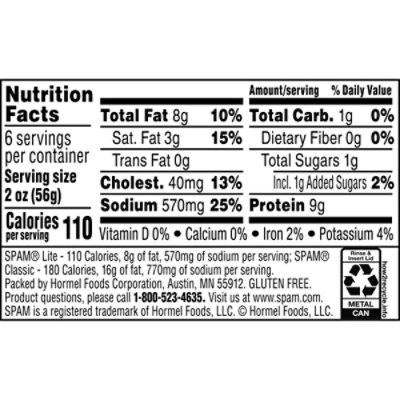 SPAM Classic Lite - 12 Oz - Image 2