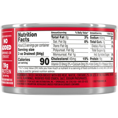 Tyson Premium Chunk White Chicken Breast - 12.5 Oz - Image 4