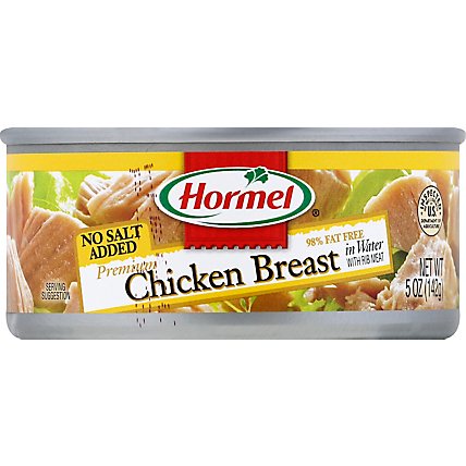 Hormel Chicken Breast Premium with Rib Meat in Water No Salt Added - 5 Oz - Image 1