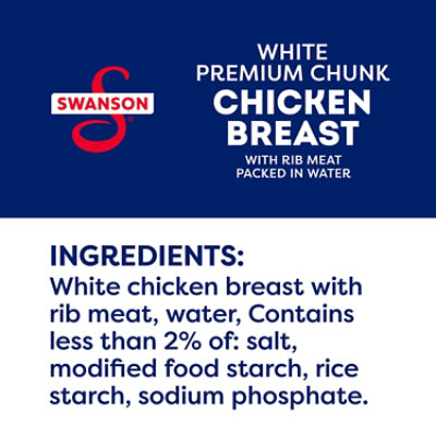 Swanson White Premium Chunk Canned Chicken Breast in Water - 4.5 Oz - Image 5