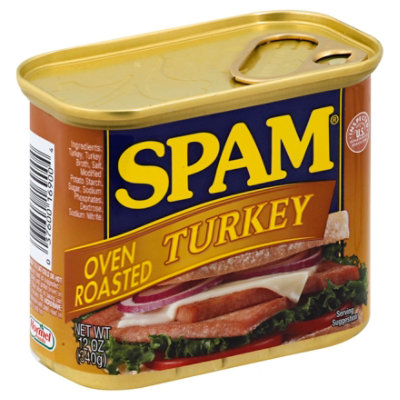 Spam Oven Roasted Turkey 12 oz Can Treet Lunch Meat Hormel spicy sandwich