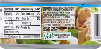 Hormel Chicken Breast Premium with Rib Meat in Water 98% Fat Free - 10 Oz - Image 3