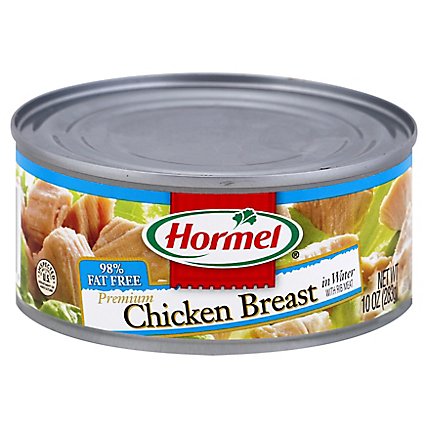 Hormel Chicken Breast Premium with Rib Meat in Water 98% Fat Free - 10 Oz - Image 1