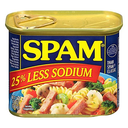SPAM Classic 25% Less Sodium - 12 Oz - Image 1