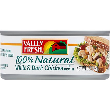 Valley Fresh Chicken White & Dark 100% Natural in water - 5 Oz - Image 2