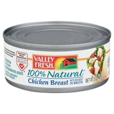 Valley Fresh Chicken Breast 100% Natural with Rib Meat in Broth - 5 Oz - Image 3