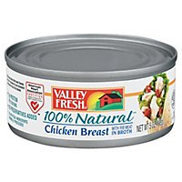 Valley Fresh Chicken Breast 100% Natural with Rib Meat in Broth - 5 Oz - Image 1