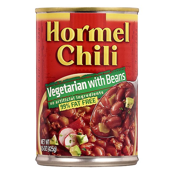Hormel Chili Vegetarian with Beans 99% Fat Free - 15 Oz