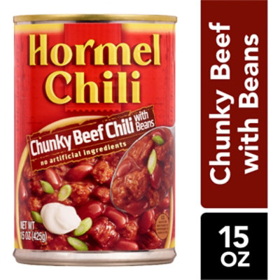 Hormel Chili Chunky with Beans - 15 Oz