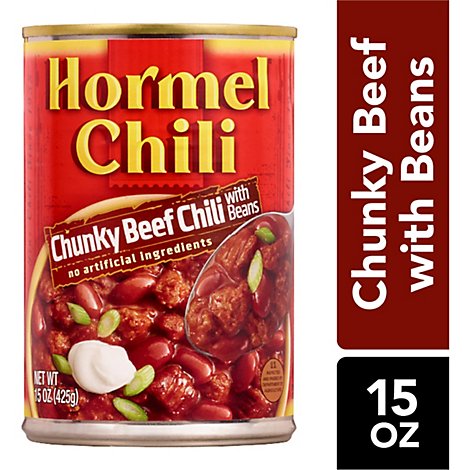 Hormel Chili Chunky with Beans - 15 Oz