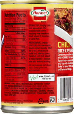 Hormel Chili Turkey with Beans - 15 Oz - Image 6