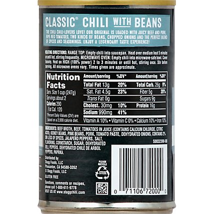 Stagg Chili With Beans Classique - 15 Oz - Image 6