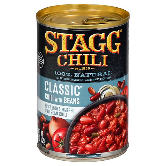 Stagg Chili With Beans Classique - 15 Oz