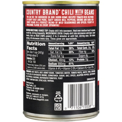 Stagg Chili With Beans Country Brand Mild - 15 Oz - Image 6