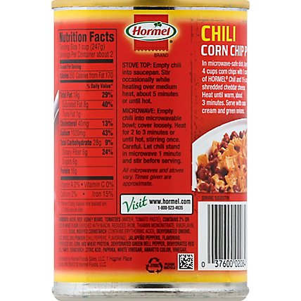 Hormel Chili Homestyle with Beans - 15 Oz - Image 3